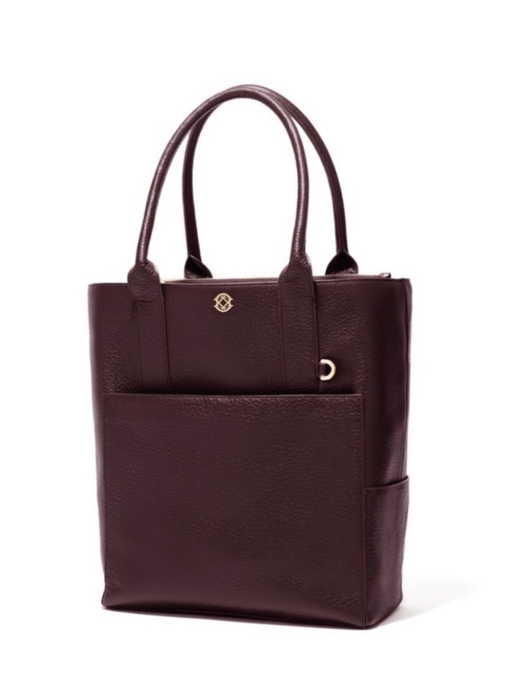 Dagne Dover Charlie Tote in Oxblood with Arlo Neoprene Tech Pouch